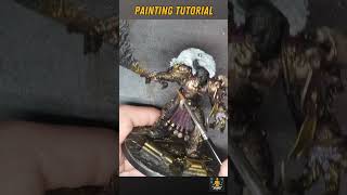 Warhammer painting tutorial, gold in tmp, The emperor of mankind, 3d print