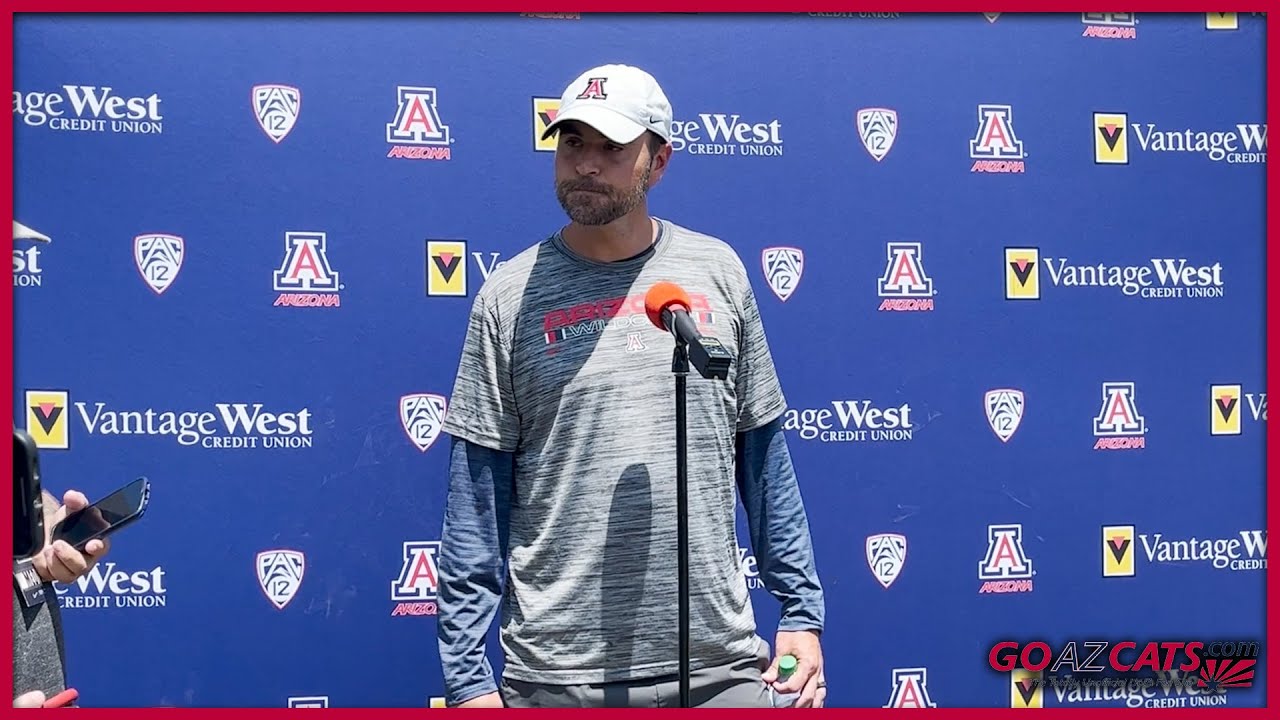 Quarterbacks coach Jimmie Dougherty talks after Arizona training camp ...
