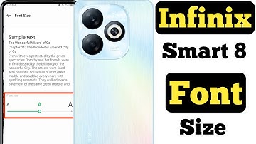 How to change font size in Infinix Smart 8 || Infinix Smart 8 me font size kaise change kare ||