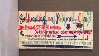Sublimating on Polymer Clay