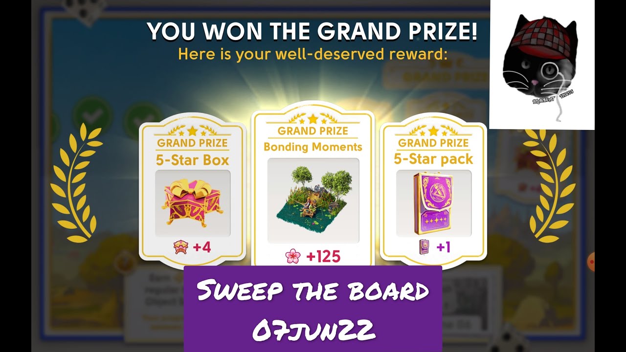 JUNE'S JOURNEY SWEEP THE BOARD 06JUN22 - FINAL PRIZE - YouTube
