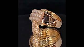 Rose gold  right hand ring.