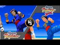 [セガサターンのレトロゲーム] バーチャファイターとバーチャファイターリミックスの比較画像 (SEGA saturn Virtua Fighter and VF Remix comparison)