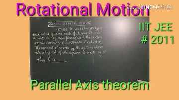 IIT JEE # 2011/ Parallel Axis theorem/ Rotational Motion