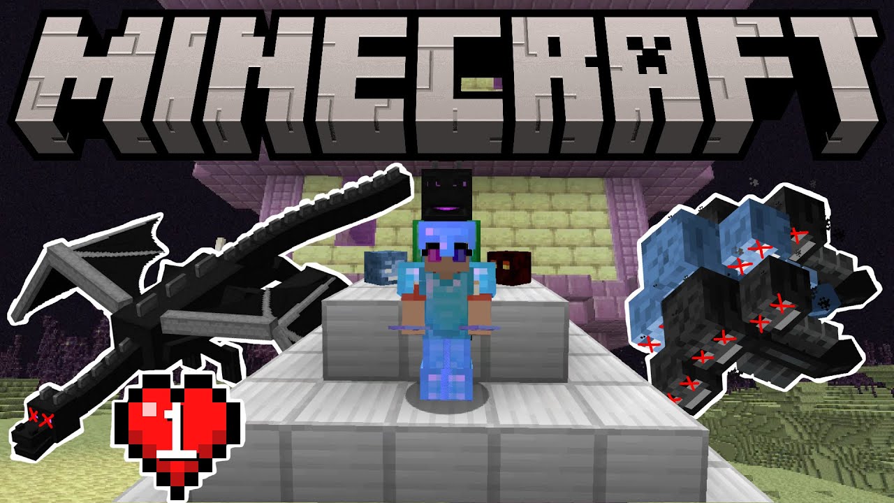 Minecraft, but I kill the Ender Dragon, and the Wither 3 Three times - [1]