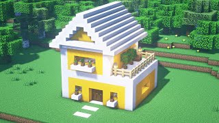 Minecraft: How to Build a Yellow Modern House #28 - Minecraft Building