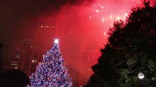 Chicago 105th Christmas tree lighting in Millennium Park 11/16/2018