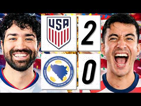 Usa Dominates Bosnia! π Usa 2-0 Bosnia (reaction) | Presented By Dove Men + Care