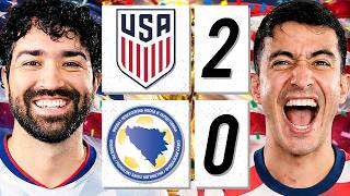 Usa Dominates Bosnia! π Usa 2-0 Bosnia (reaction) | Presented By Dove Men + Care