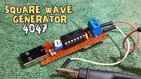 Square Wave Generator using 4047_Homemade(DIY)