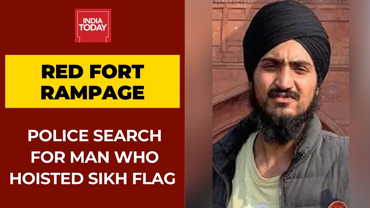 Delhi Police Search For Jugraj Singh, Youth Who Hoisted Sikh Flag At Red Fort