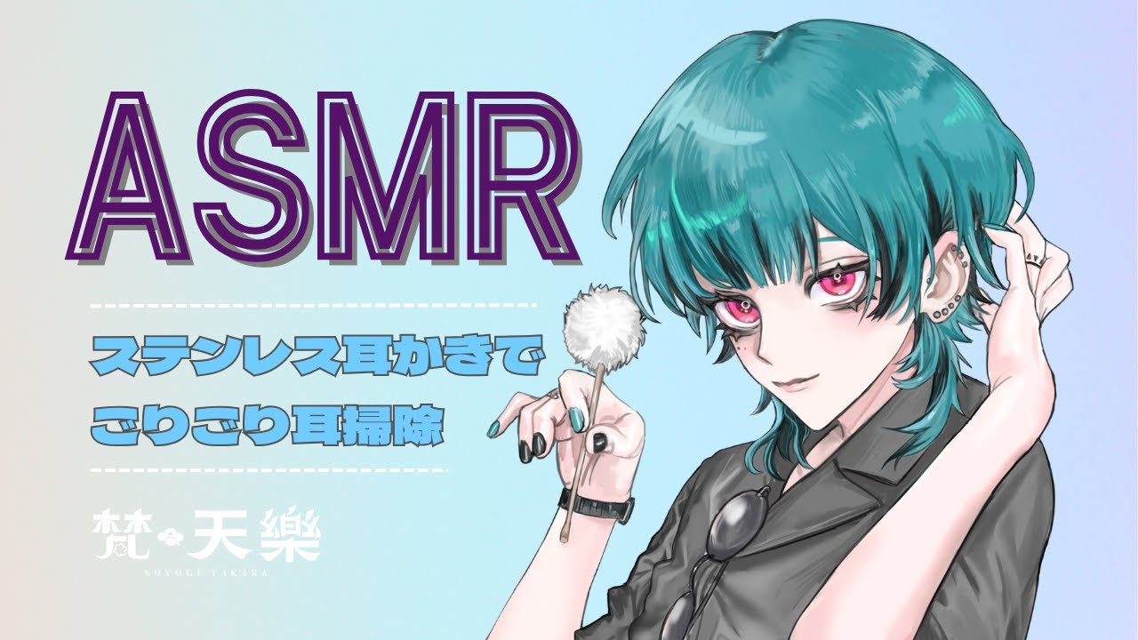 【ASMR】ステンレスの耳かき道具でごりごり耳掃除をした【Ear Cleaning／Whiaper Voice】