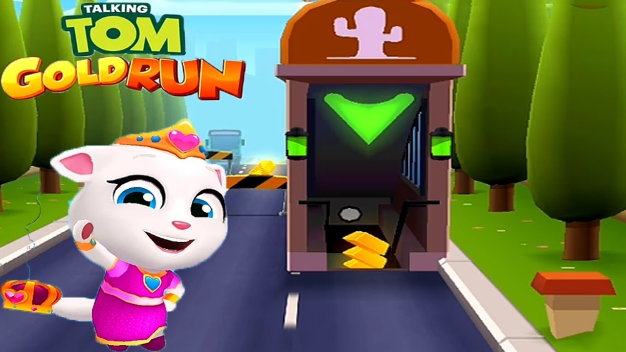 Talking Tom Gold Run Princess Angela Android Gameplay HD YouTube