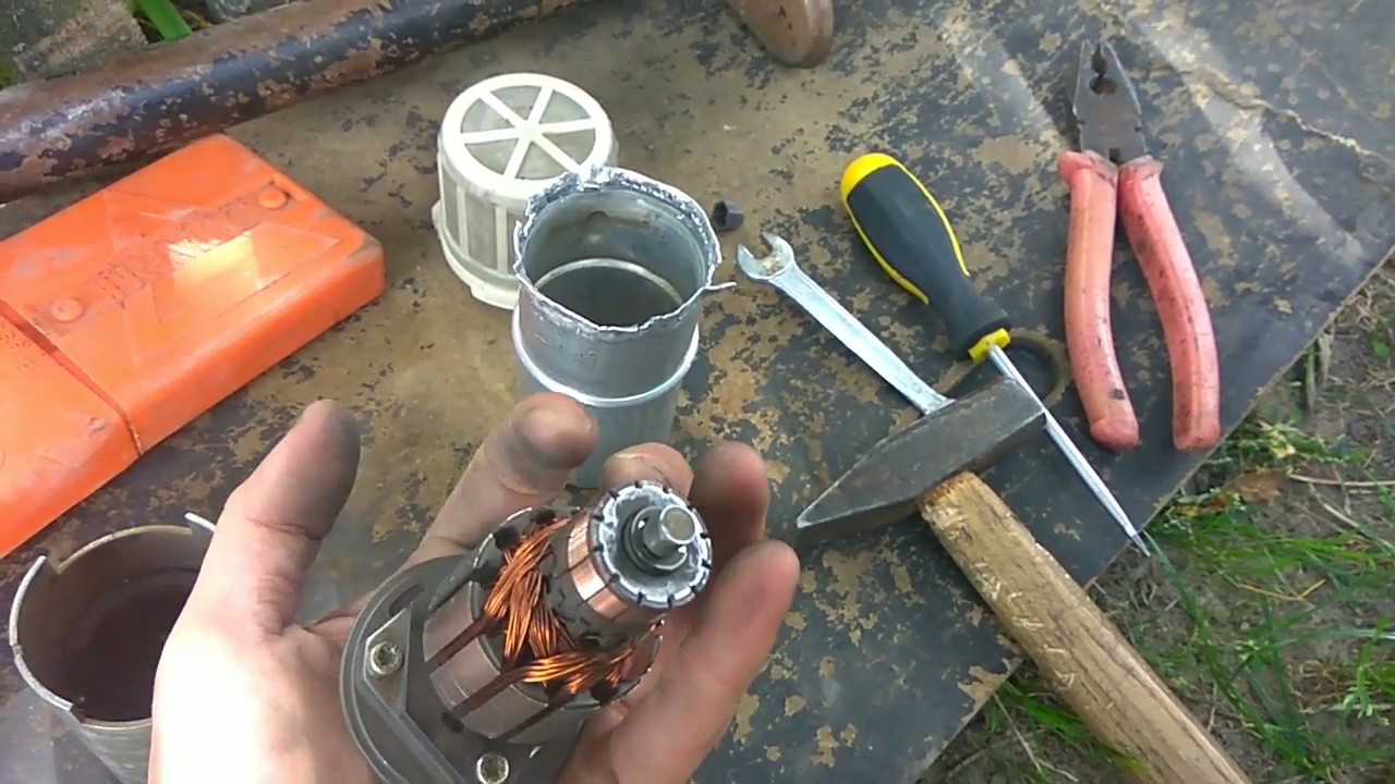 как снять бензонасос ауди 100 с4 2.3 (снятие и разборка насоса) - YouTube