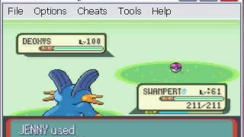 Pokemon Ruby-Capture a shiny lvl100 Deoxys