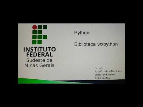 Biblioteca Wxpython em Python