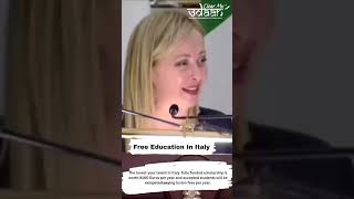Free Education in Italy.          study abroad meloni  narendramodi