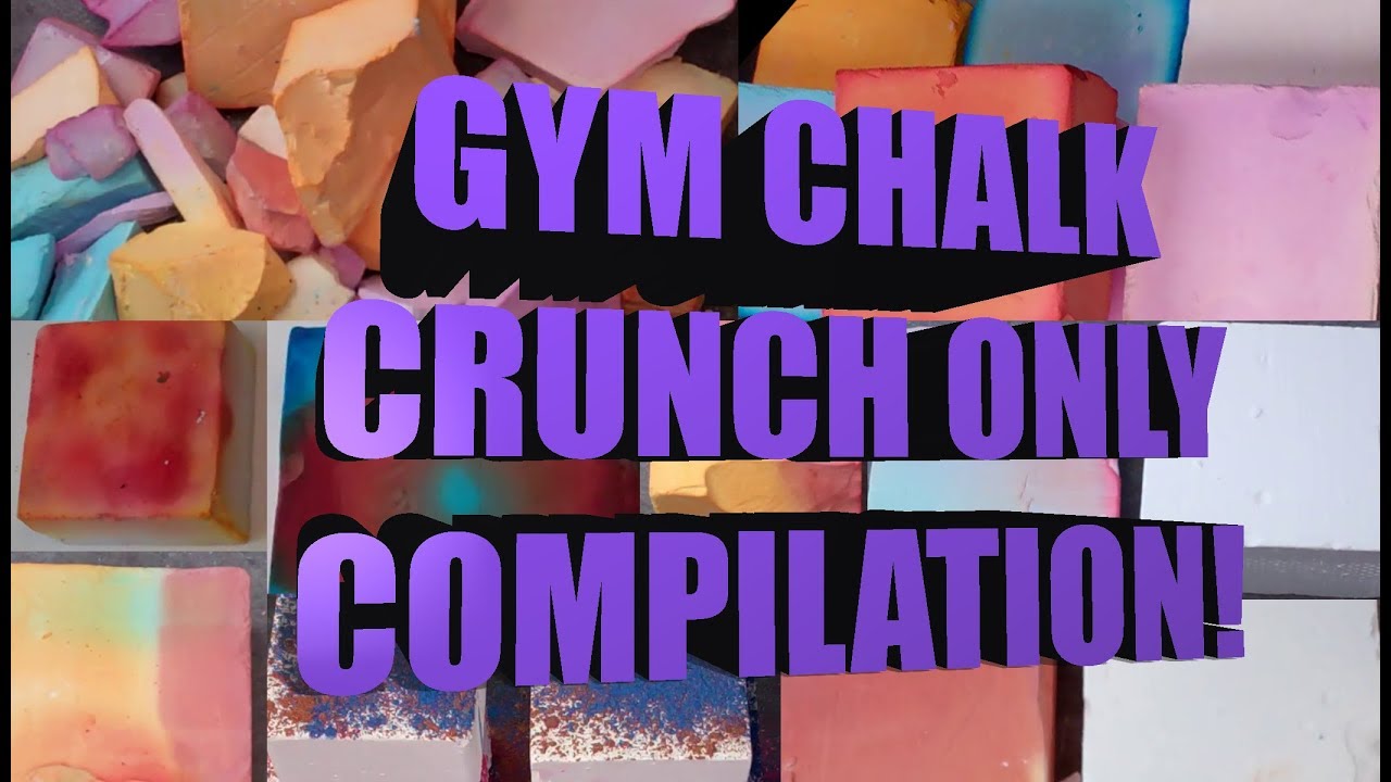 GYM CHALK CRUNCH ONLY COMPILATION & CHALLENGE! ASMR - YouTube