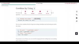 COP2000 5-2 Escape sequence and concatenation