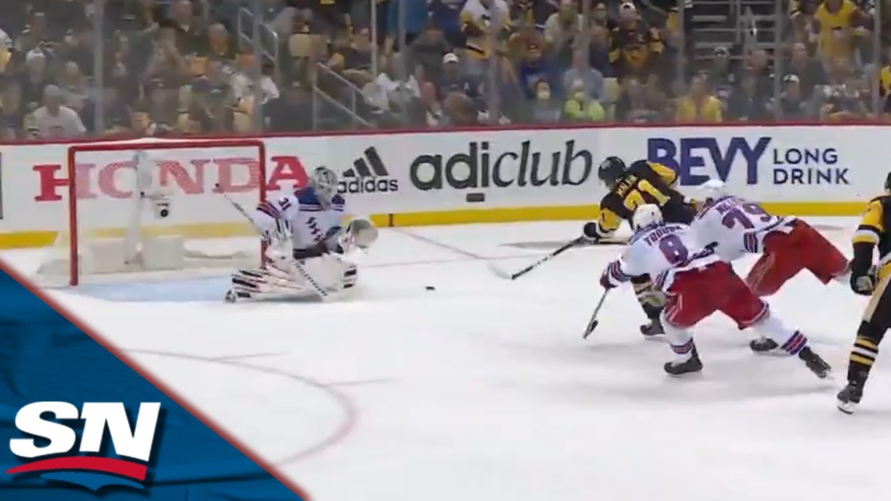 Evgeni Malkin Forces The Turnover And Chases It Down To Tie The Game vs. Rangers - SPORTSNET