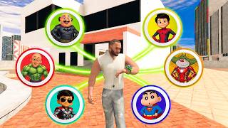 😱Franklin Playing As A Every POWERFUL CARTOON SUPERHERO  in INDIAN BIKE DRIVING 3D screenshot 1