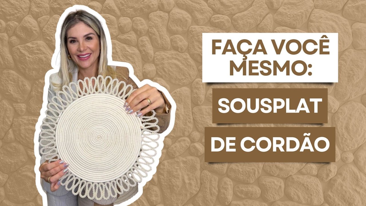 Como Fazer Sousplat de Cordão com Cara de Loja Chique 