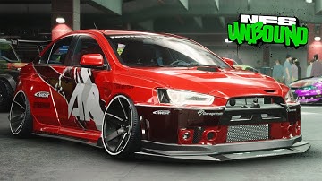 Need for Speed Unbound - Mitsubishi Lancer Evolution X Customization | Max Build