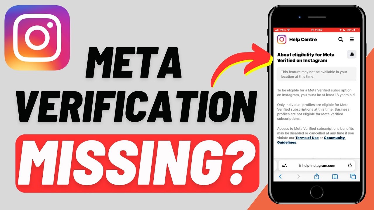 How To Fix Meta Verification Not Available On Instagram YouTube