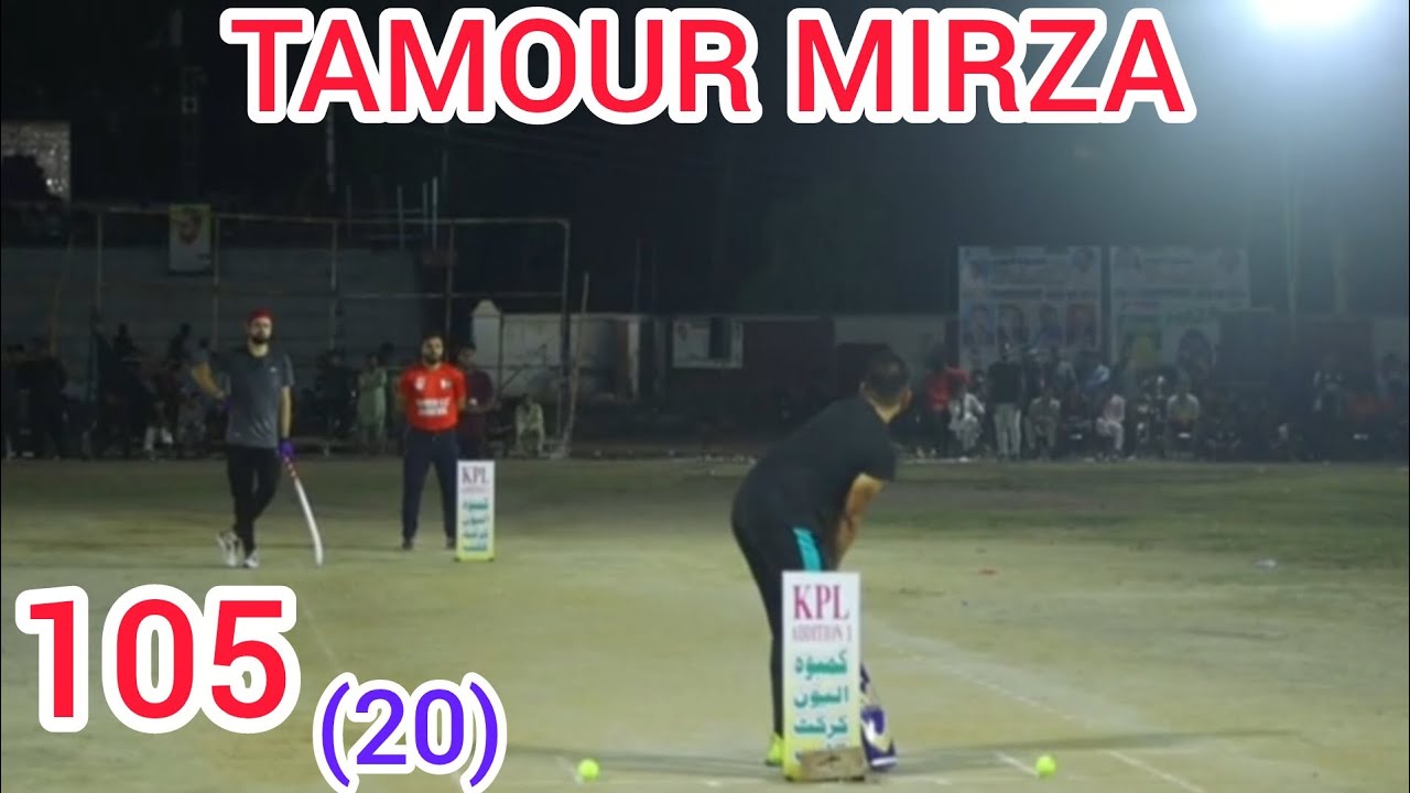 TAMOUR MIRZA VS NASIR PATHAN || 105 RUNS CHASED BY 20 BALLS || BIG ...