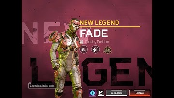 Apex Legends mobile, leaked legend Fade, his select animation and abilities.