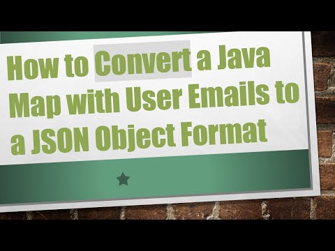 How to Convert a Java Map with User Emails to a JSON Object Format