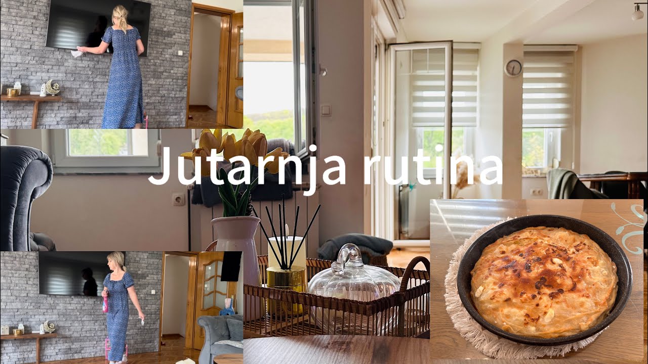 Jutarnja RUTINA za UREDAN DOM🌿PITA SA SIROM I PAPRIKAMA/Sočni kolač od LIMUNA🍋/Proljece i bašta🍋🌿🌹