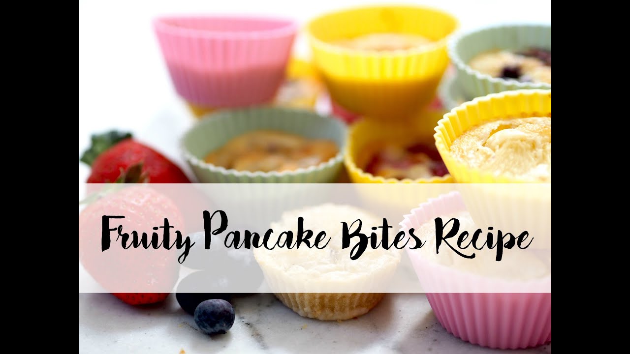 FRUITY BAKED PANCAKE BITES YouTube