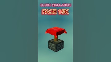 Minecraft Piston vs Cloth Simulation #minecraft #blender
