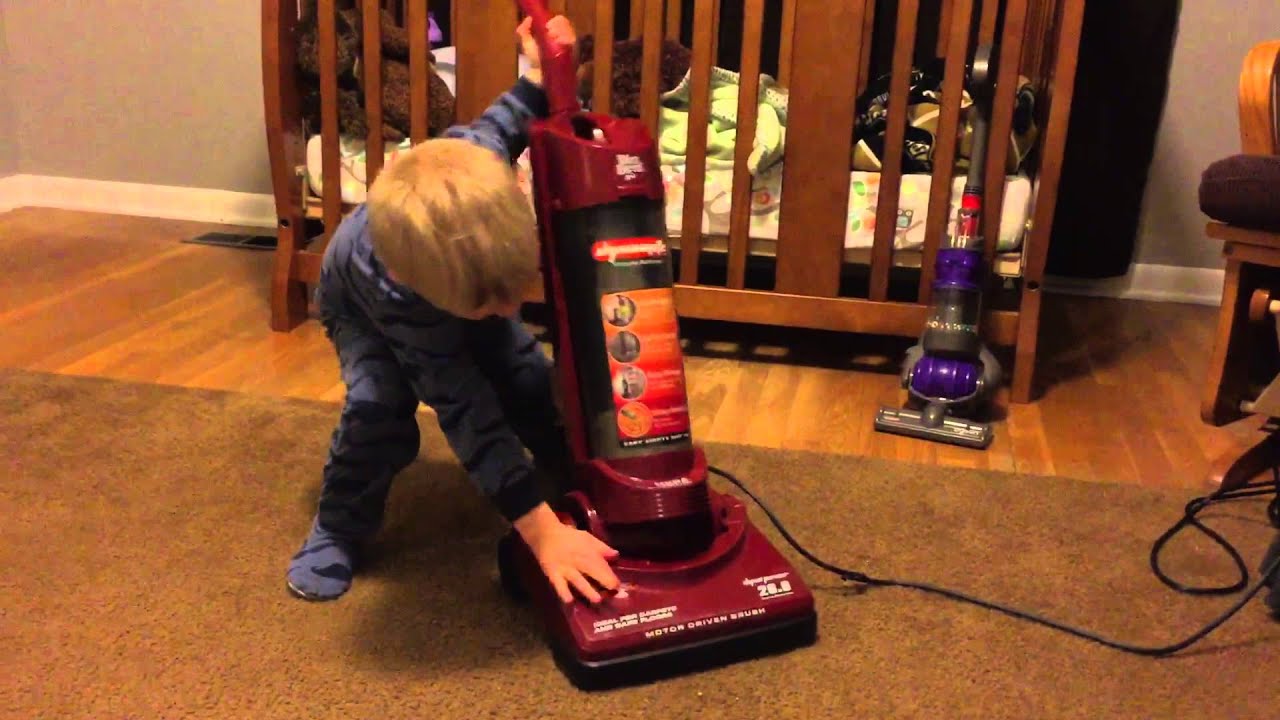 Kid vacuum demonstration with Dirt Devil Dynamite YouTube