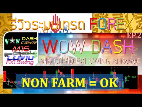 Review WOW DASH M16 COVID SWING FX Ai Robot EP.2 รีวิวระบบเทรดฟอเร็กซ์ช่วงข่าวนอนฟาร์ม