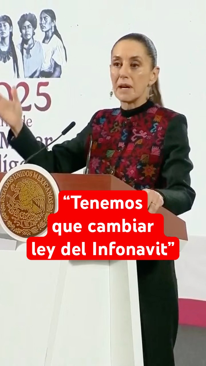 Sheinbaum anuncia beneficios de la reforma al Infonavit #shorts