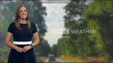 (HD) Sarah Farmer the weather personality on BBC South Today