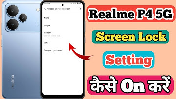 Realme P4 5g Me Screen Lock Kaise Lagaye // How To Set Screen lock Setting In Realme P4 5g