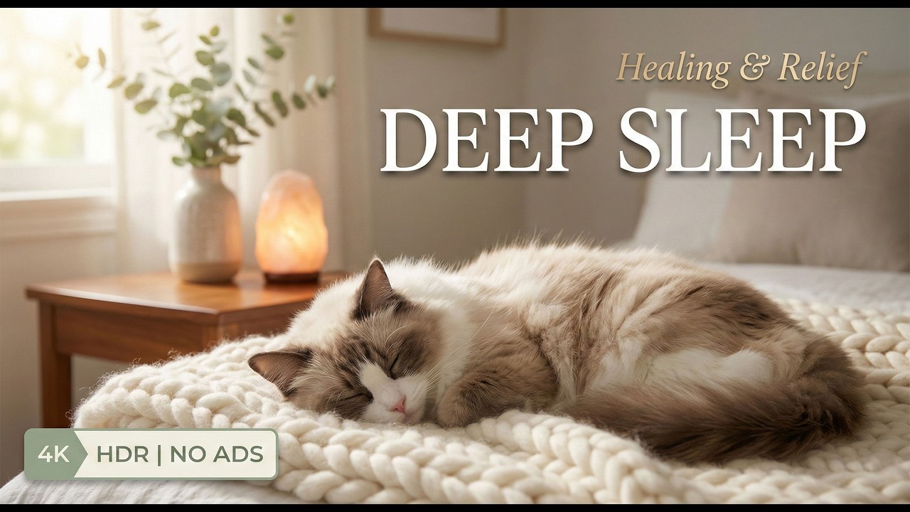 Anti-Anxiety Music for Cats - Music For Cat to Fall Into Deep Sleep🐈Heal Stress For Cat