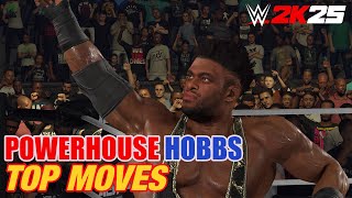 POWERHOUSE HOBBS / ROYCE KEYS TOP 10 MOVES | WWE 2K25