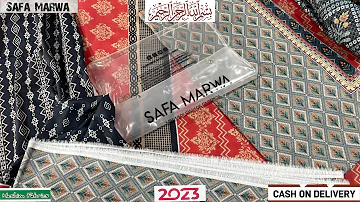 SAFA MARWA LAWN | 90/88 Lawn 3-Piece Suit | Lario Digital Production | Super wholesale rates