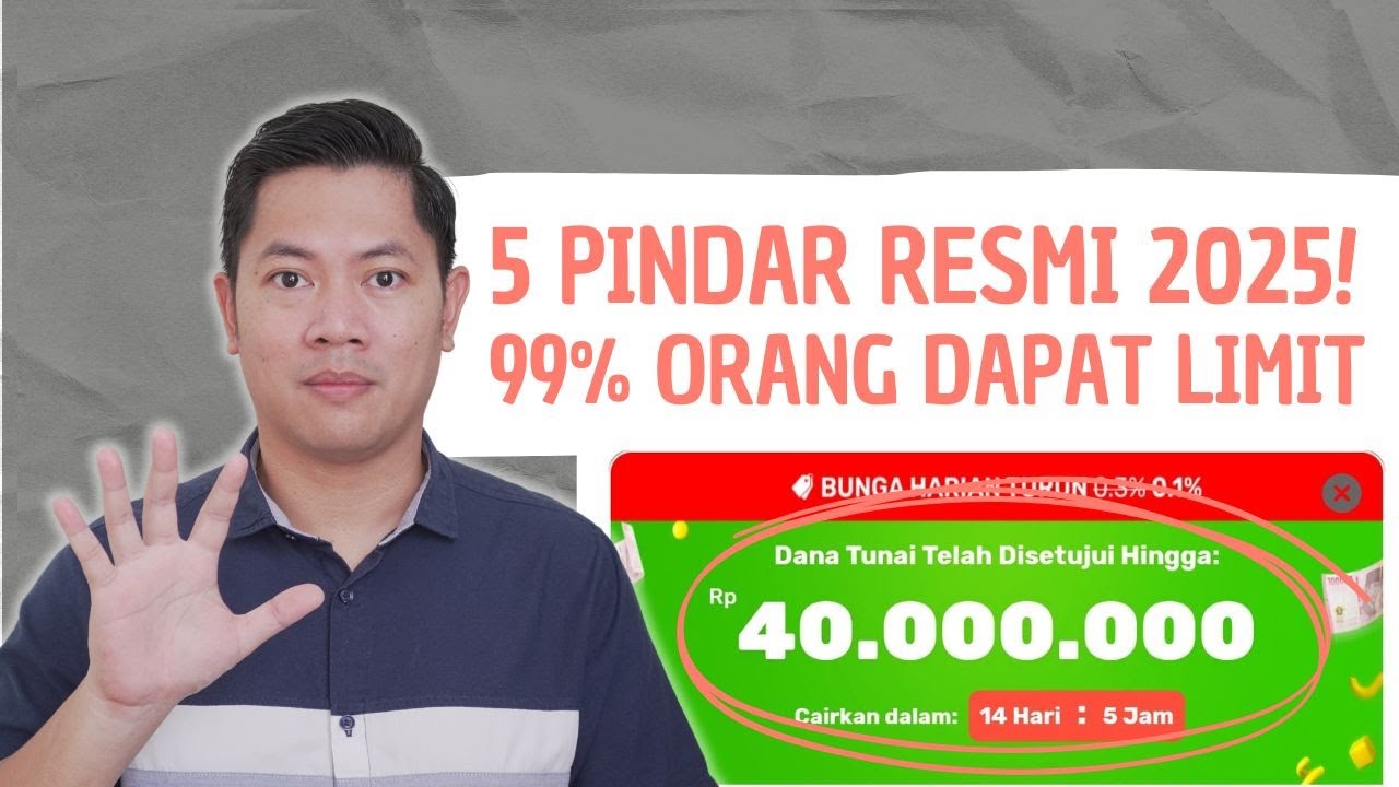 5 Apk PINJOL Terbaik 2025 | PINJAMAN ONLINE CEPAT CAIR | PINDAR BUNGA RENDAH ✅