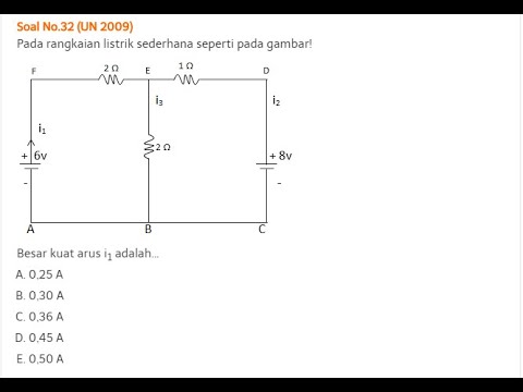 Listrik Dinamis Menentukan Kuat Arus Listrik Yang Mengalir Pada Rangkaian 2 Loop Fisika Sma Youtube