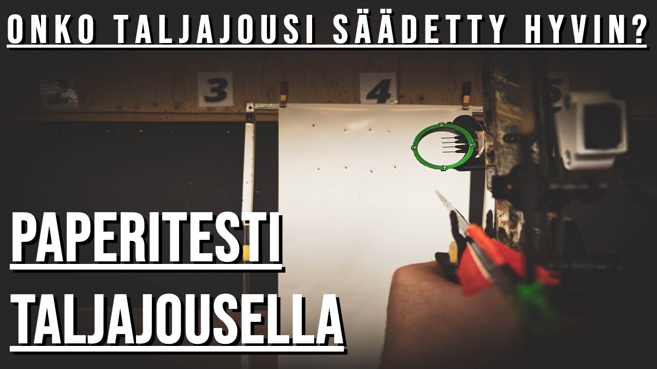 Paperitesti taljajousella // katsoja kysymyksen vastaus #jousiammunta #jousimetsästys