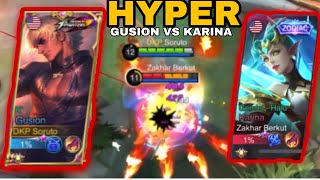 Hyper Gusion Vs Karina Jungle Core Gameplay Gusion