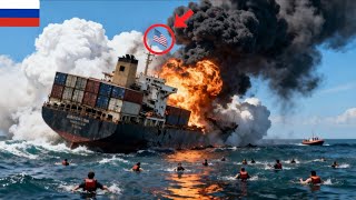 23 minutes ago, a US cargo ship carrying 7,000 tons ammunition destroyed by Russian Shukoi jet pilot