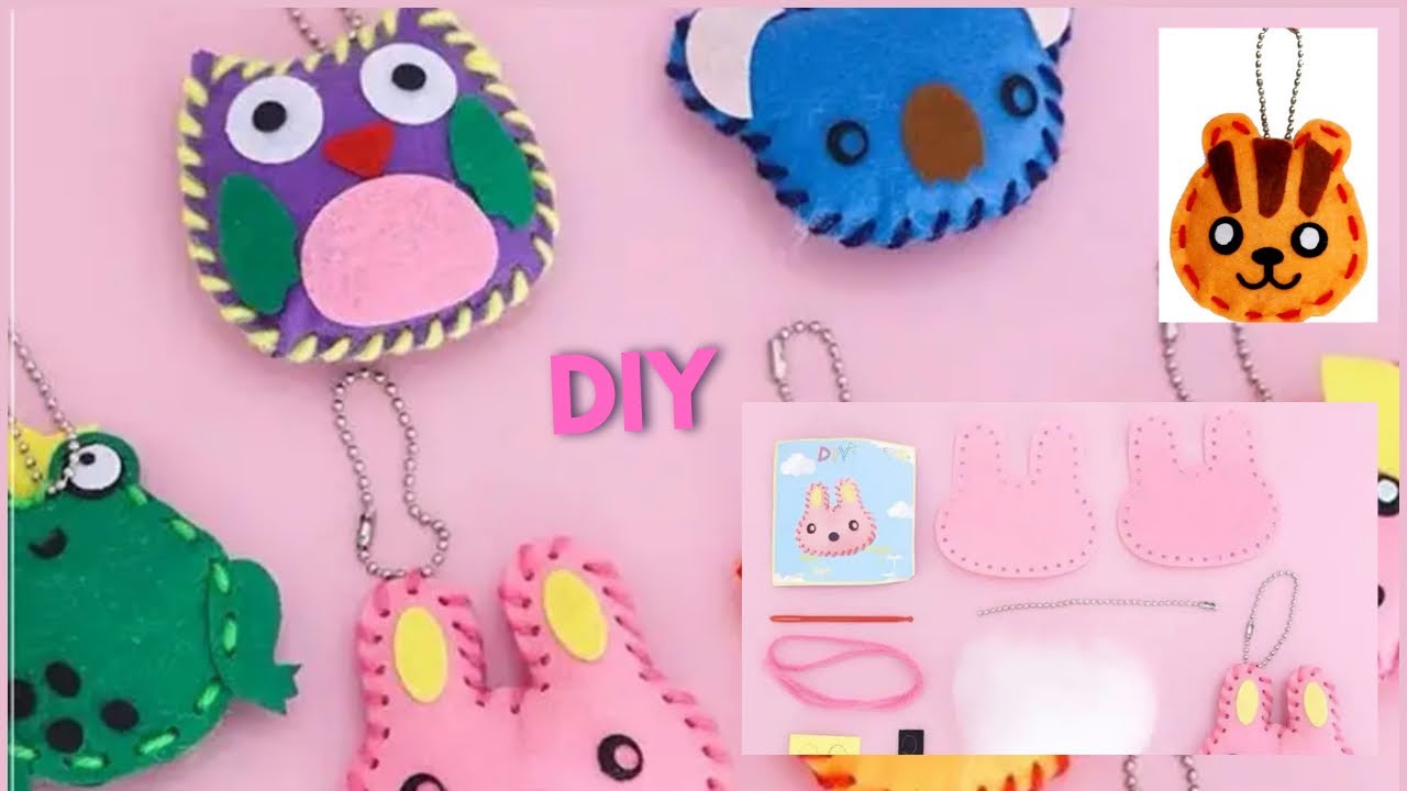 Keychain DIY tutorials😍 diy🌟Learn To Sew 