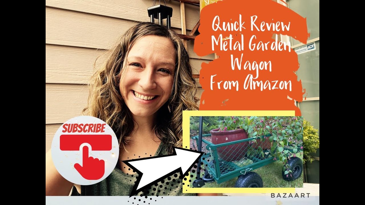 Heavy duty metal utility wagon Amazon video review