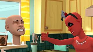classic caillou makes a mean letter to bing the bunny/ super mega hyper strike grounded!